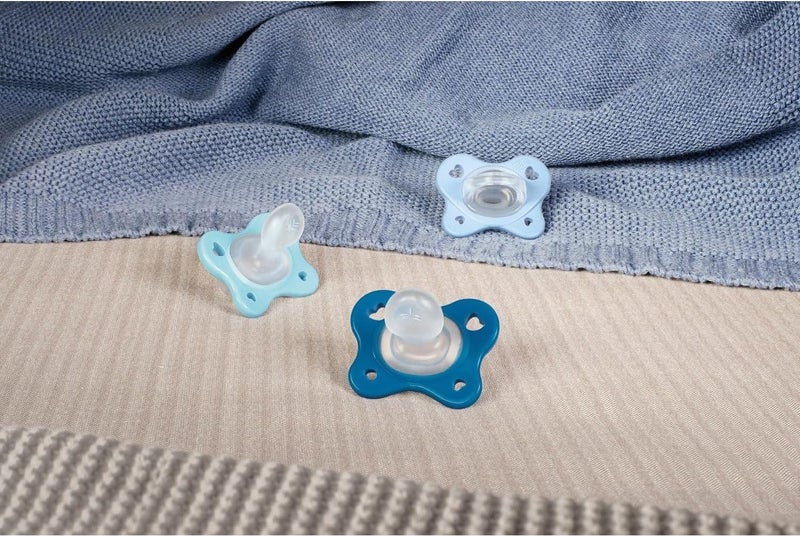 Chicco Physioforma Dual Soft Silicone Soother 16-36m (2 pcs), Blue - Image 2